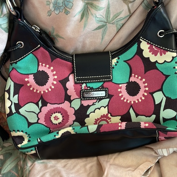 Isabella Fiore Floral Sequin Handbag - Picture 2 of 3